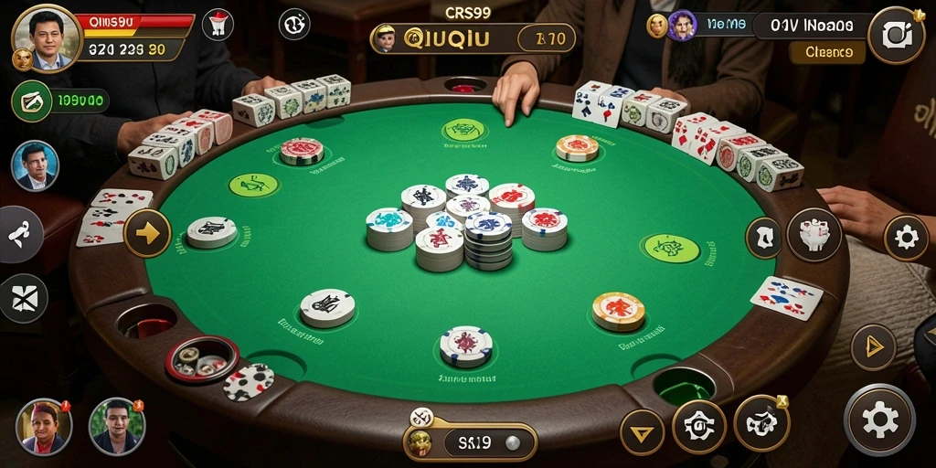 Screenshot utama CRS99 menampilkan gameplay seru QiuQiu.