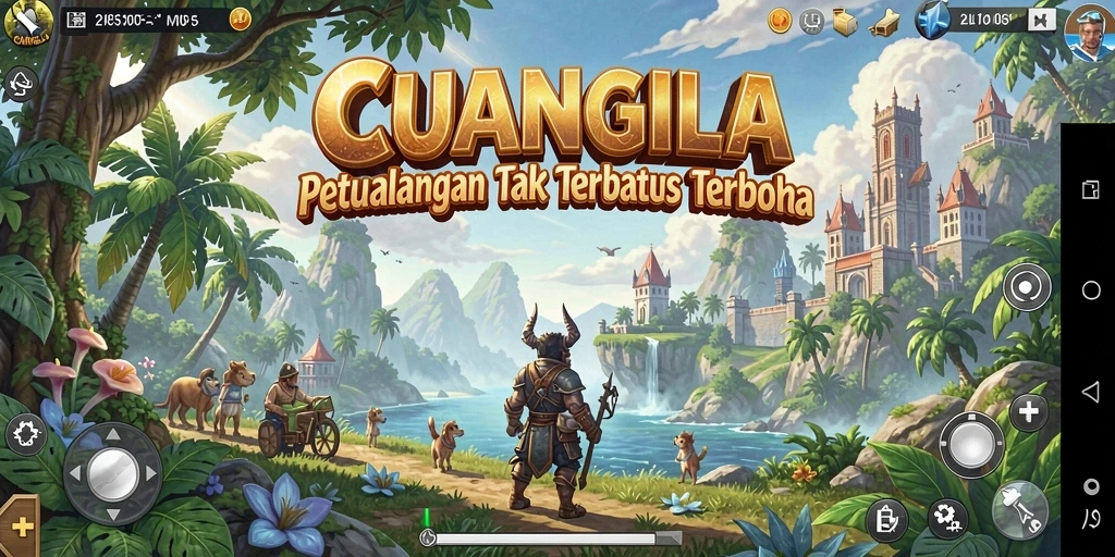 Screenshot menampilkan petualangan seru di dunia terbuka CUANGILA.