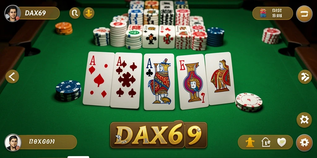 Screenshot DAX69 menunjukkan gameplay Domino yang menarik.