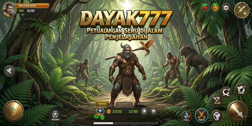 Tangkapan layar dari gameplay DAYAK777 menampilkan aksi petualangan yang mendebarkan.