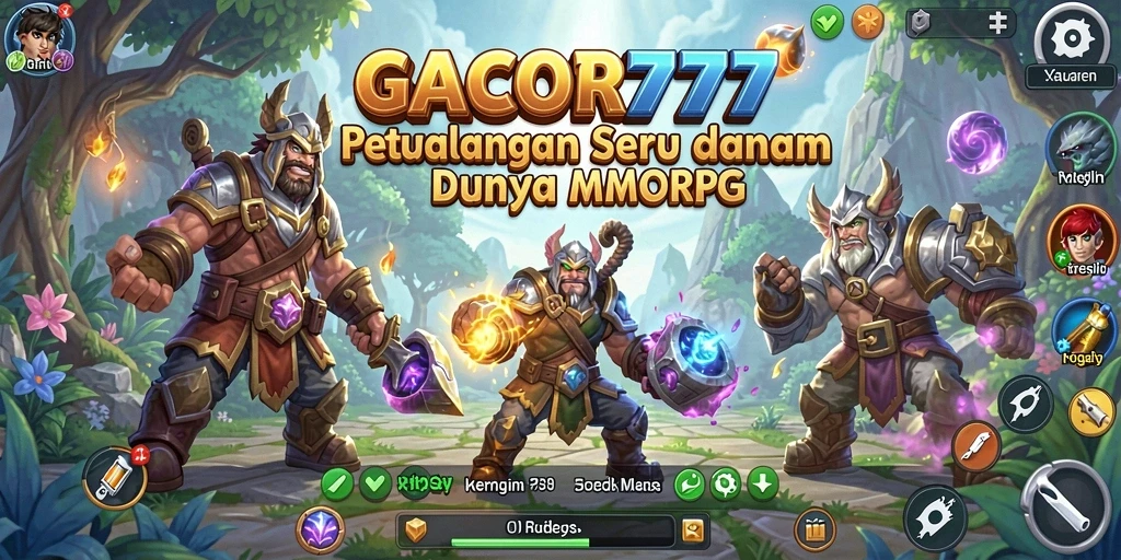 GACOR777 menampilkan aksi seru di dunia MMORPG yang penuh warna.