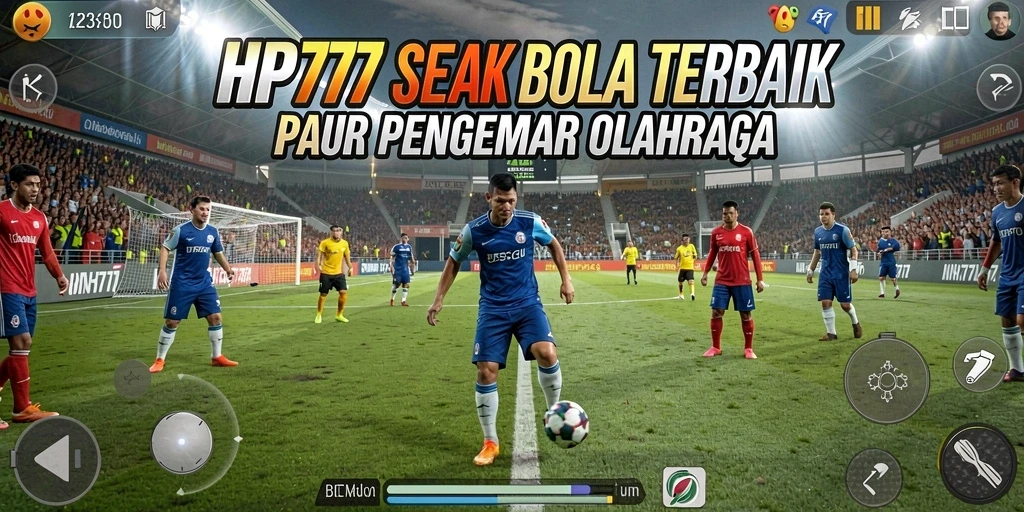 Tampilan seru gameplay HP777 yang menggugah semangat sepak bola.