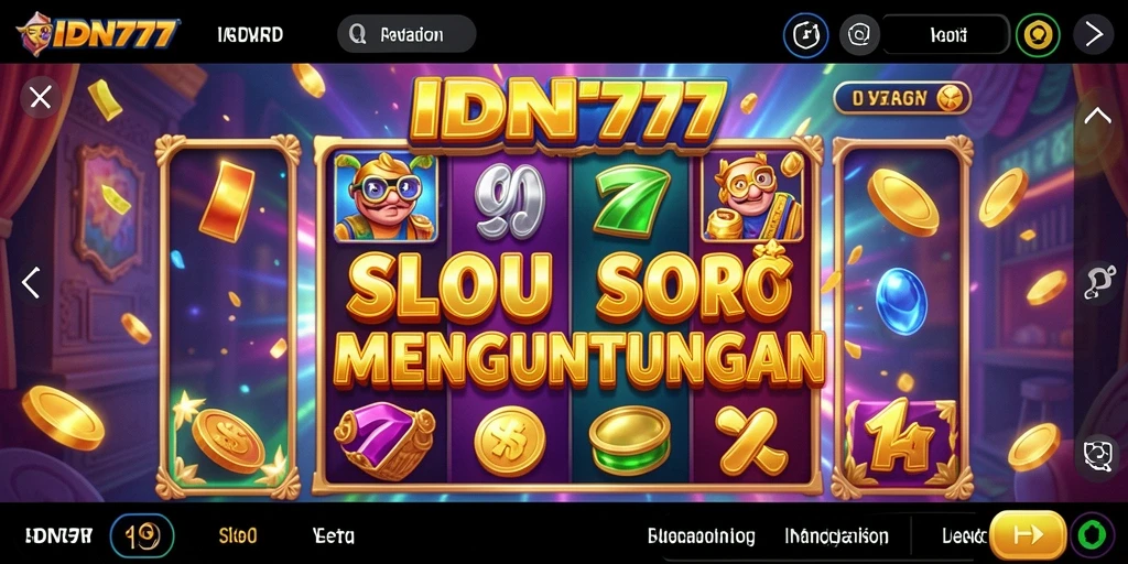 Tampilan gameplay Slot yang menegangkan di IDN777.