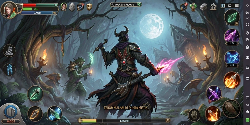 Screenshot menampilkan momen menegangkan dalam gameplay horor.