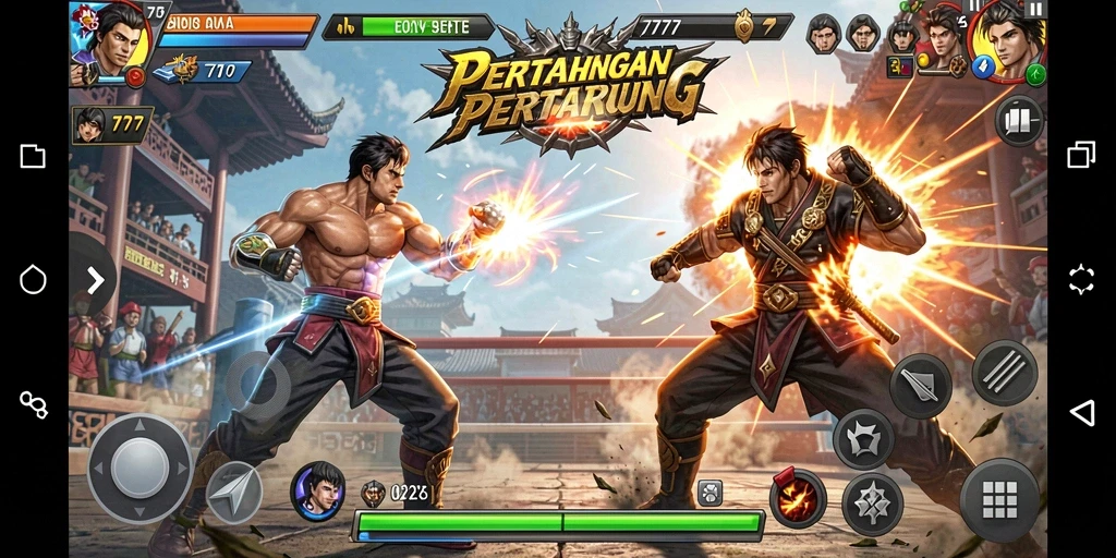 Gameplay menegangkan dengan aksi pertarungan yang luar biasa.