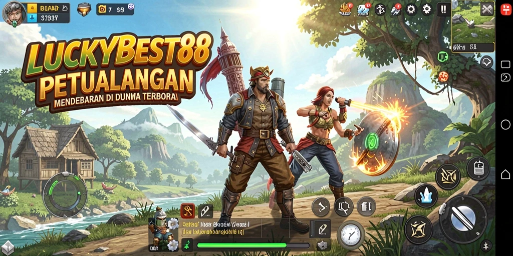 Gameplay LUCKYBEST88 menampilkan eksplorasi dunia terbuka yang mendebarkan.