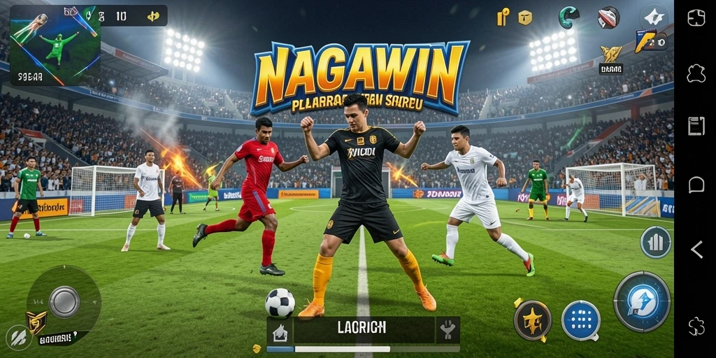 Tampilan gameplay NAGAWIN yang menarik dan kompetitif.