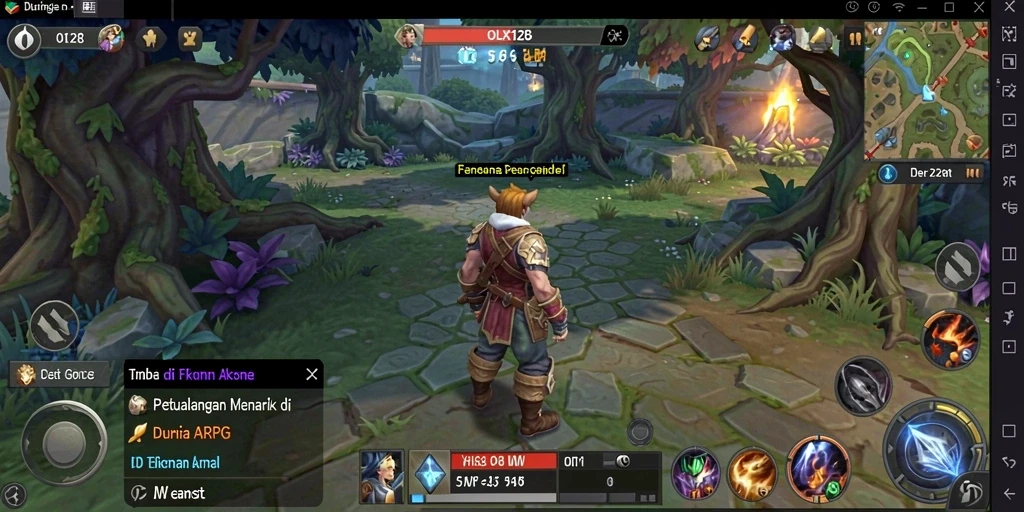Tampilan gameplay yang seru dan mendebarkan dalam ARPG.
