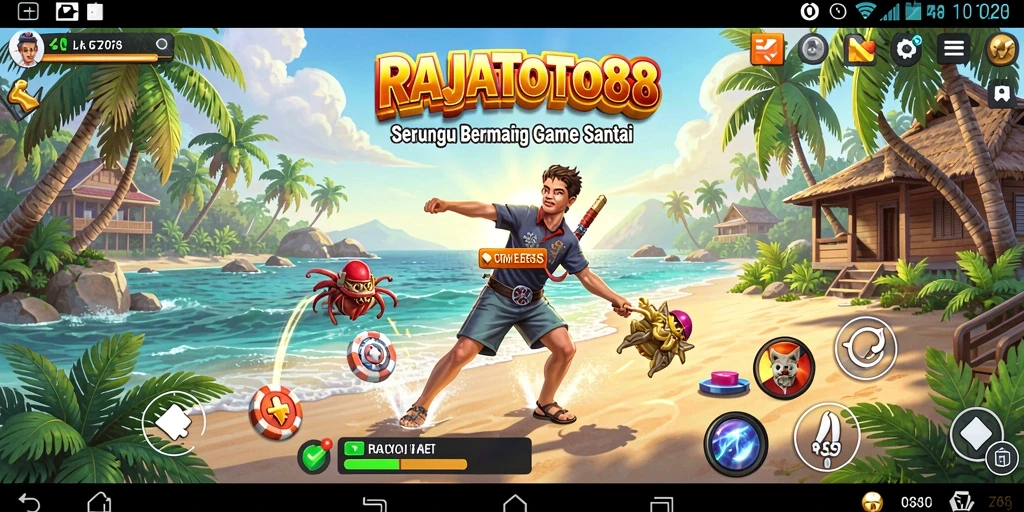 Tampilan gameplay seru RAJATOTO88 dengan tantangan menarik.