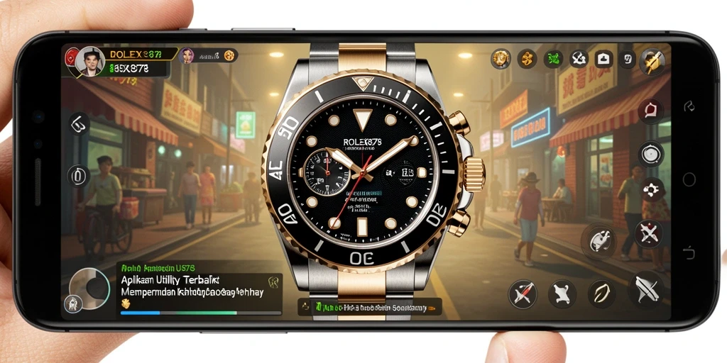 Screenshot utama ROLEX878 menampilkan antarmuka aplikasi Utility yang intuitif.