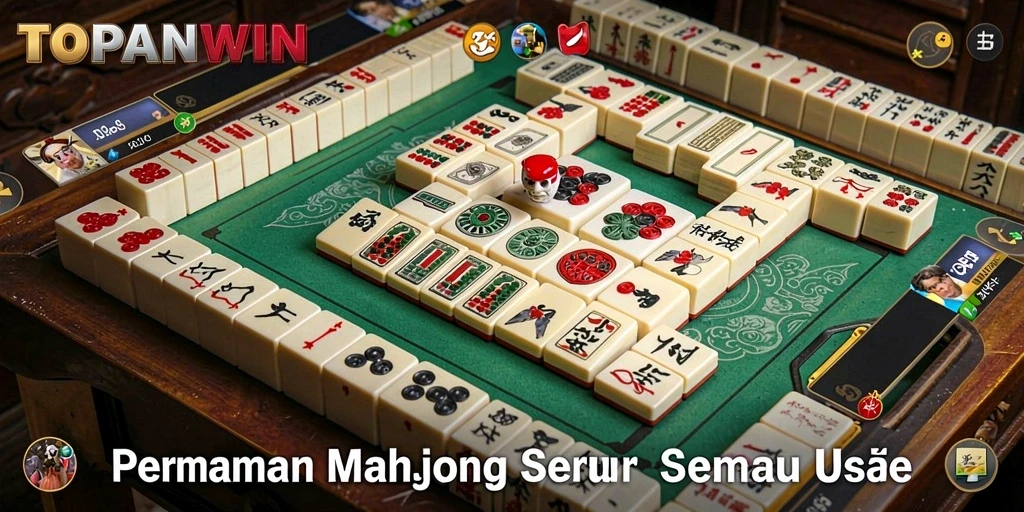 Tampilan gameplay Mahjong yang menarik dalam TOPANWIN.
